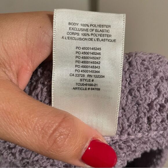 Aritzia The Group Babaton Retrea Fuzzy Lounge Short Purple- Size Small - Picture 11 of 11